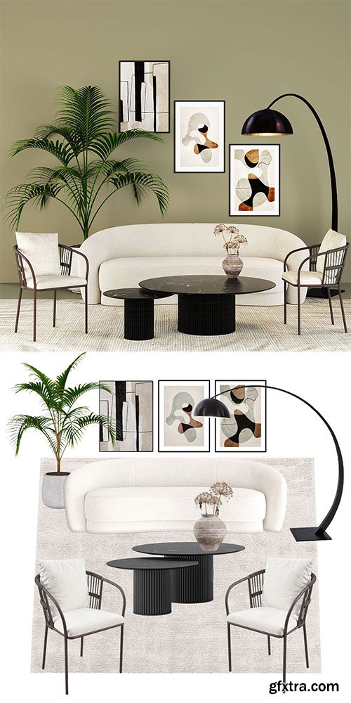 3D Set - Living room set 2 3D Set - Living room set 2