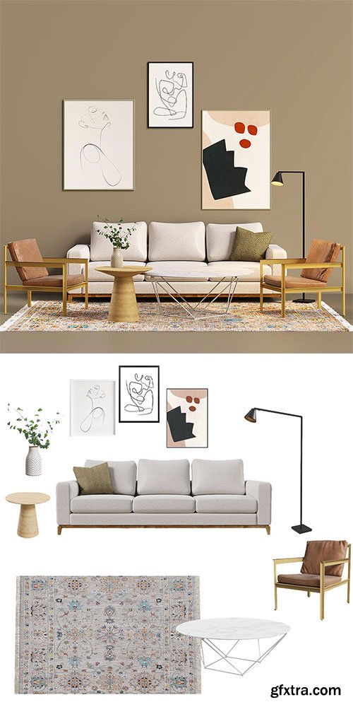 3D Set - Living room set 3 3D Set - Living room set 3