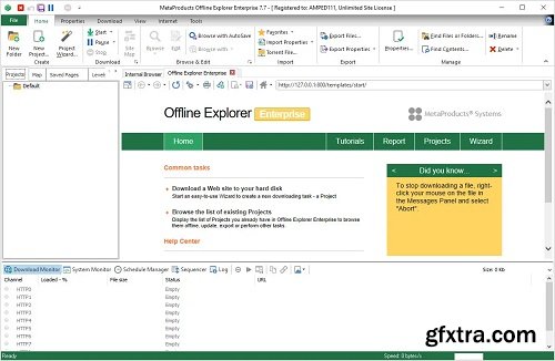 MetaProducts Offline Explorer Enterprise 8.8.0.5004