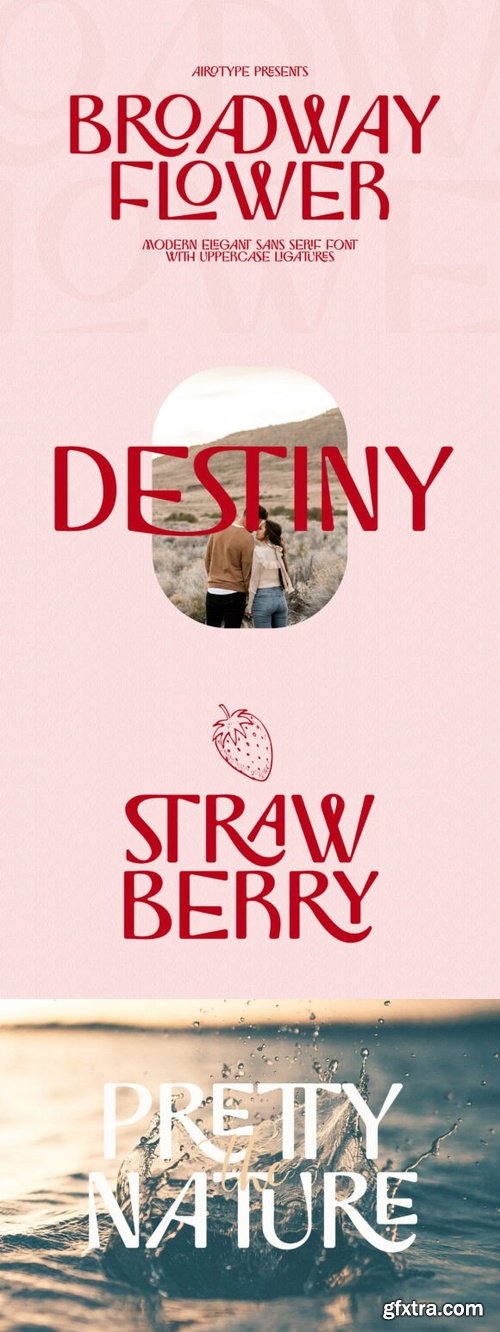 CreativeMarket - Broadway Flower Font