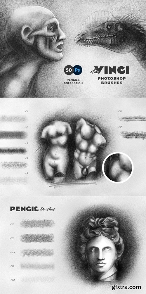 Pixelbuddha - Pencil Photoshop Brushes 1326