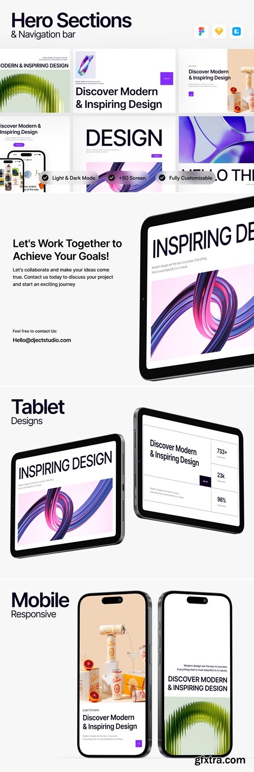 Liuny - Hero sections &amp; Navigation bars