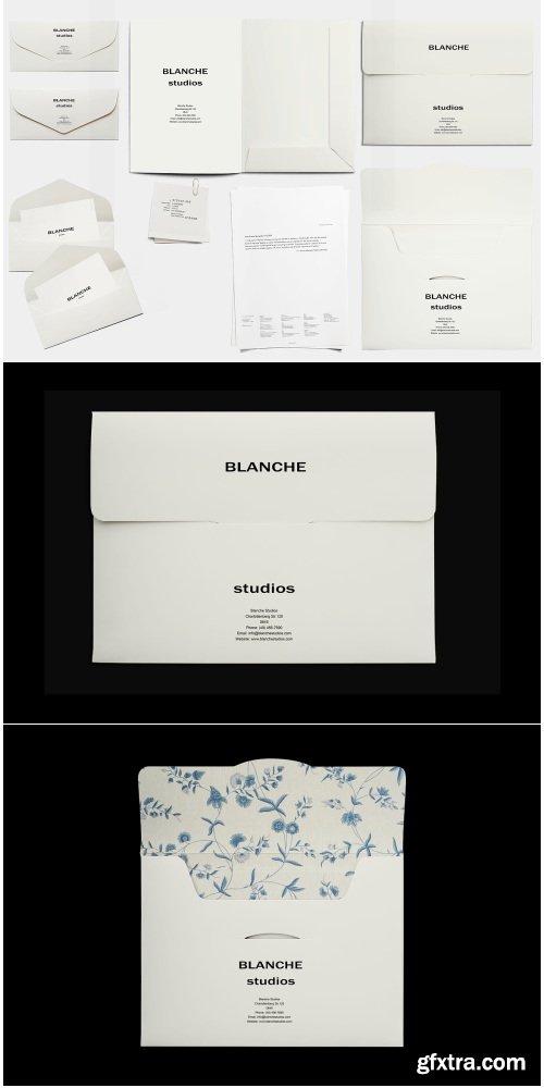 CreativeMarket - Branding Stationery Envelope Mockup