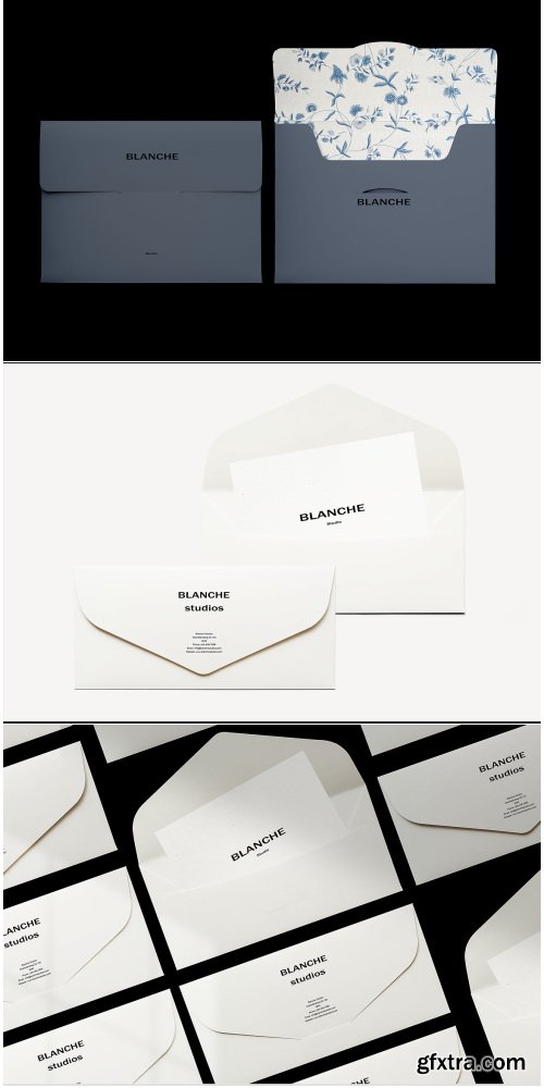CreativeMarket - Branding Stationery Envelope Mockup