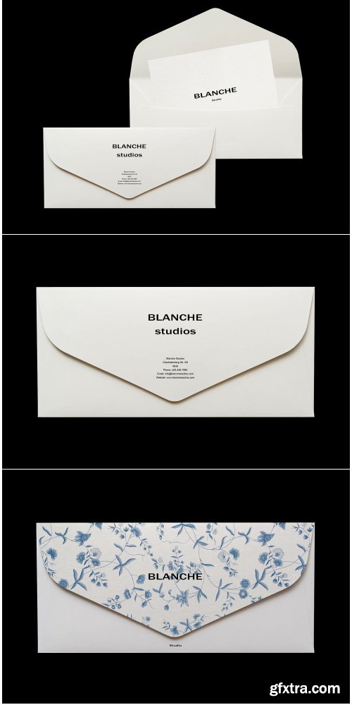 CreativeMarket - Branding Stationery Envelope Mockup