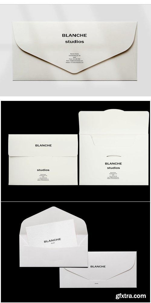 CreativeMarket - Branding Stationery Envelope Mockup