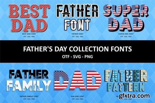 Father's Day Collection Font 18xOTF