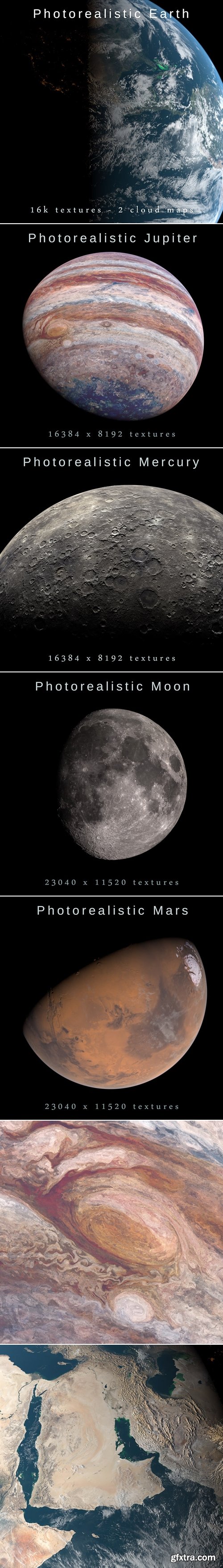 Cubebrush - Photorealistic Solar System