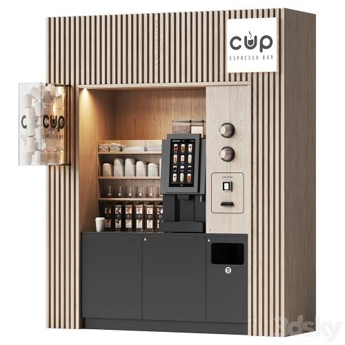 '3dsky Pro - Coffee vending machine. Coffee to go. Self-service coffee shop. Vendor point 2' '3dsky Pro - Coffee vending machine. Coffee to go. Self-service coffee shop. Vendor point 2'
