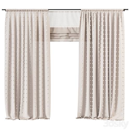 '3dsky Pro - Curtains Pompons for the children`s room' '3dsky Pro - Curtains Pompons for the children`s room'