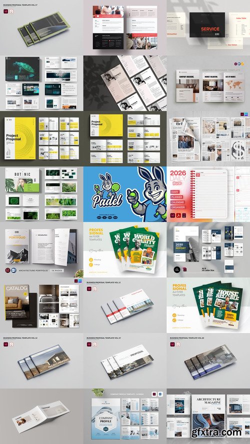 24 Indesign Templates Bundle 9 2025
