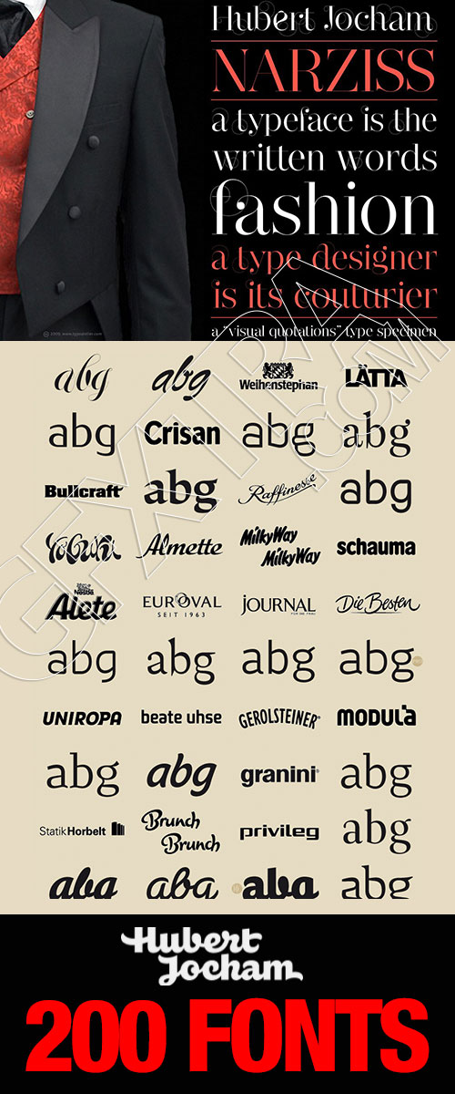 Hubert Jocham's 200 Fonts!