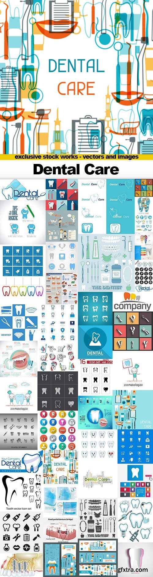 Dental Care Vector Collection 50xEPS Dental Care Vector Collection 50xEPS