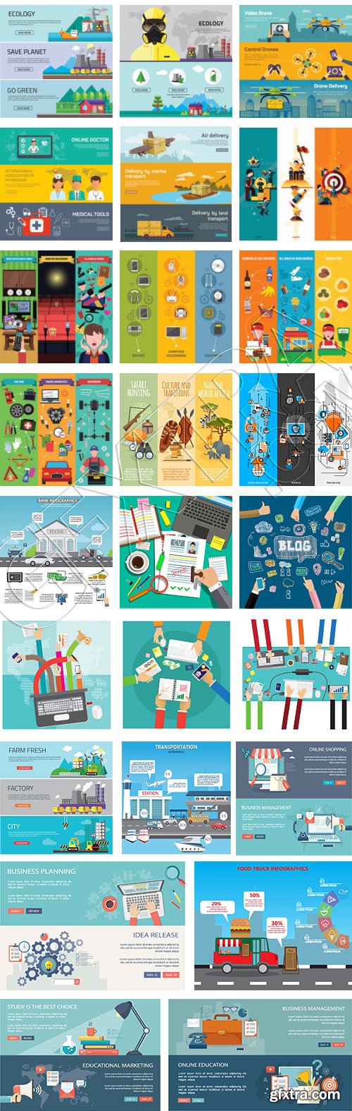 Templates Banner Flat Design Concept Vector #38, 25xEPS Templates Banner Flat Design Concept Vector #38, 25xEPS