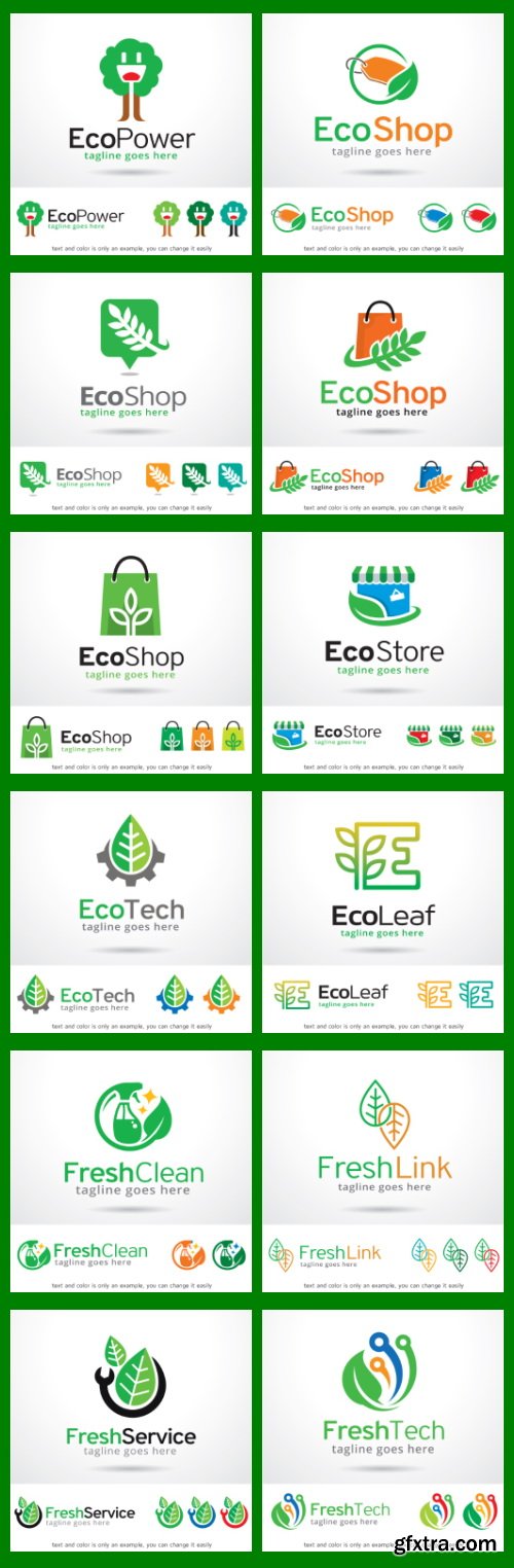 Nature Logo Templates 48xEPS