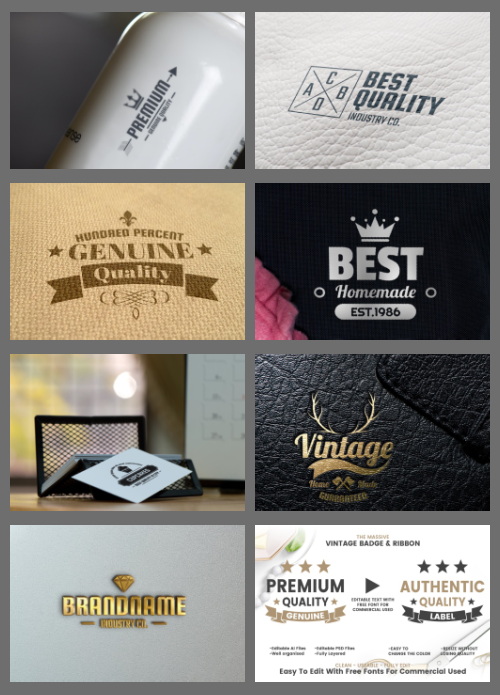 232 VINTAGE LABELS AI & PSD 330832