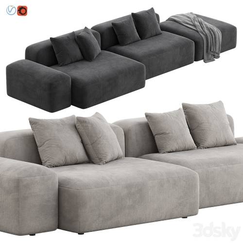 '3dsky Pro - Plus Modular Sofa by Lapalma Set 2'