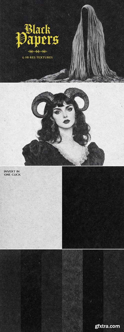 Pixelbuddha - Black Paper Textures 3151