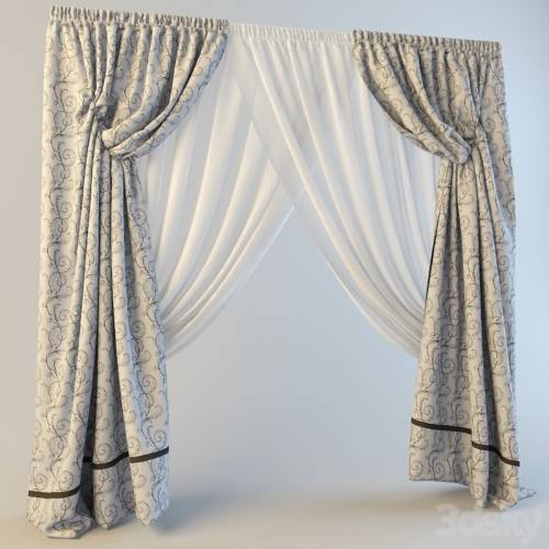 '3dsky Pro - curtains double'