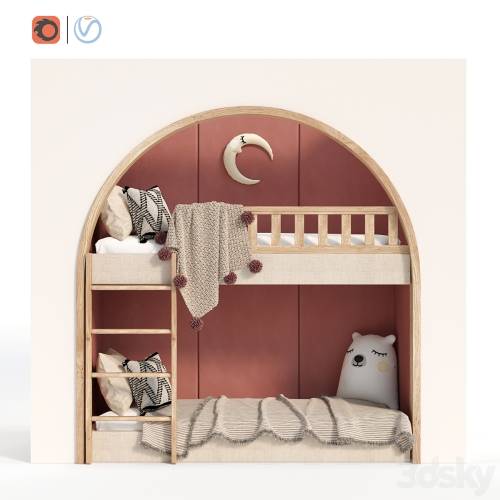 '3dsky Pro - Kids Room Bed - 4' '3dsky Pro - Kids Room Bed - 4'