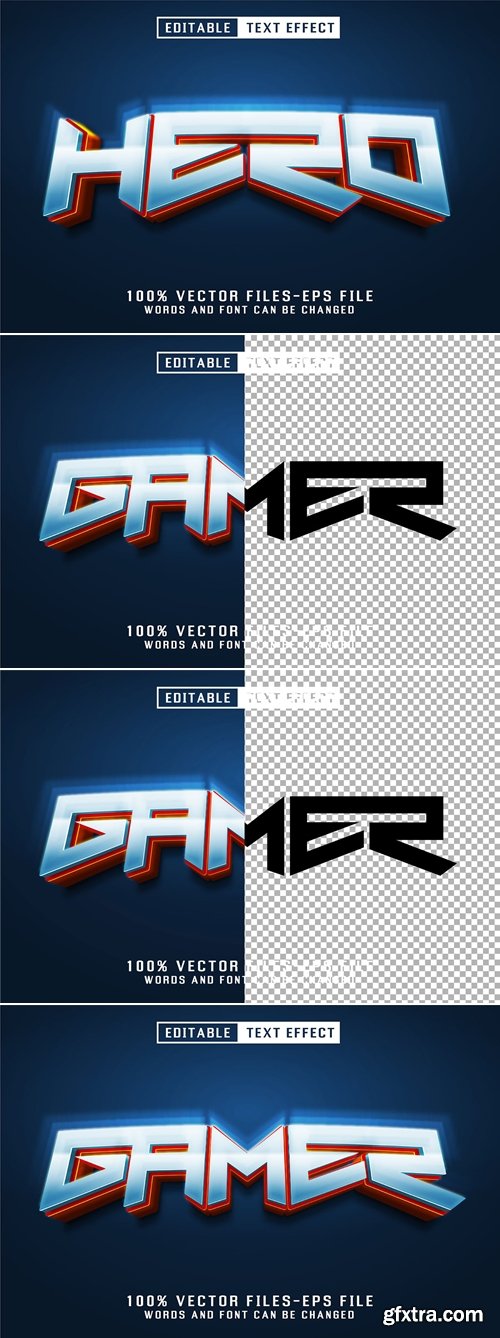 Gamer 3d Text - Editable Text Effect RHV4SRX