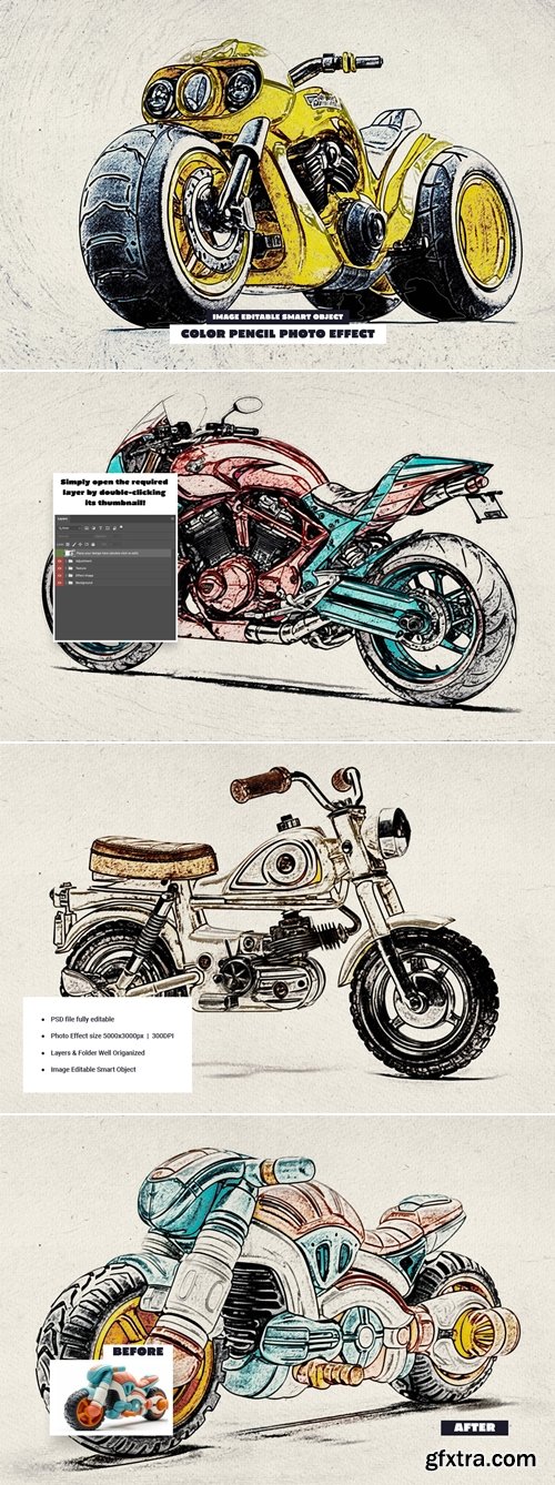 Color Pencil Photo Effect W5DCLZN