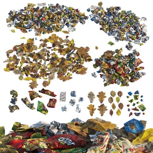 '3dsky Pro - Trash of paper and leaves'