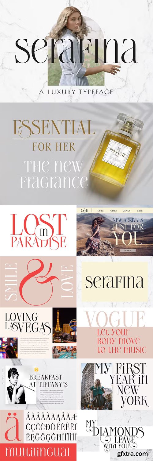 Serafina - Luxury Serif Typeface Serafina - Luxury Serif Typeface
