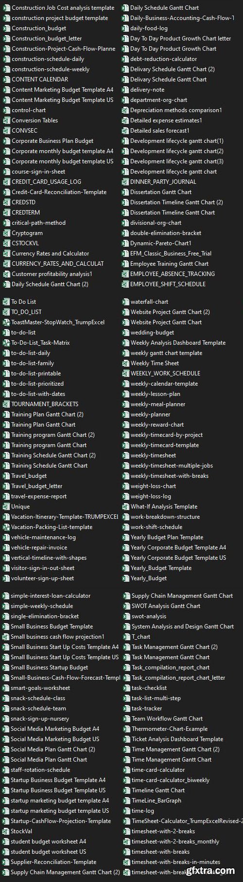 1000+ Professional Excel Templates Bundle