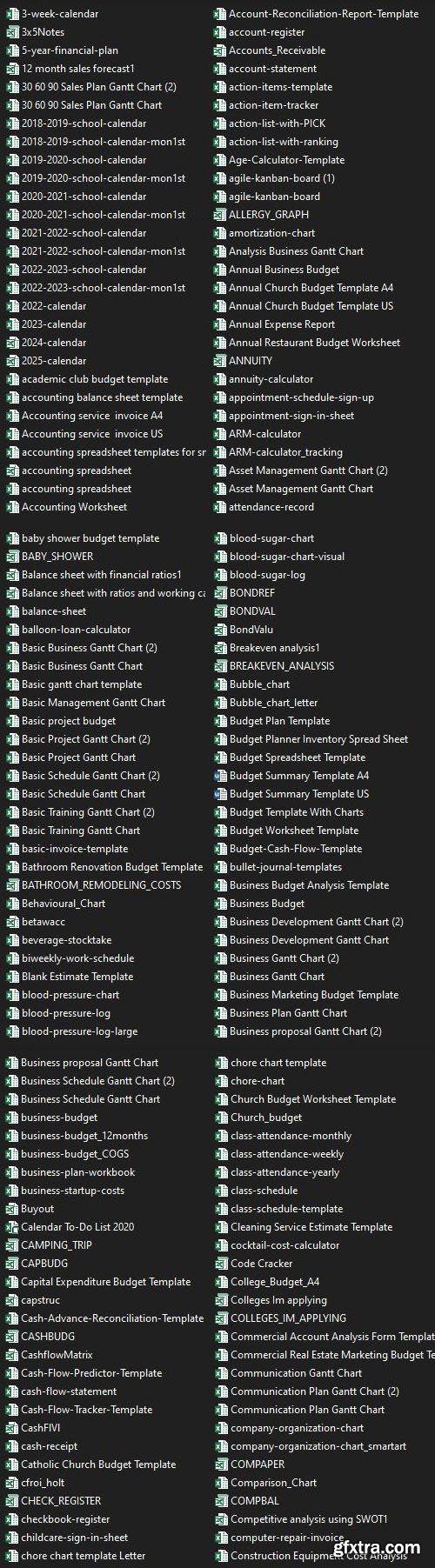 1000+ Professional Excel Templates Bundle