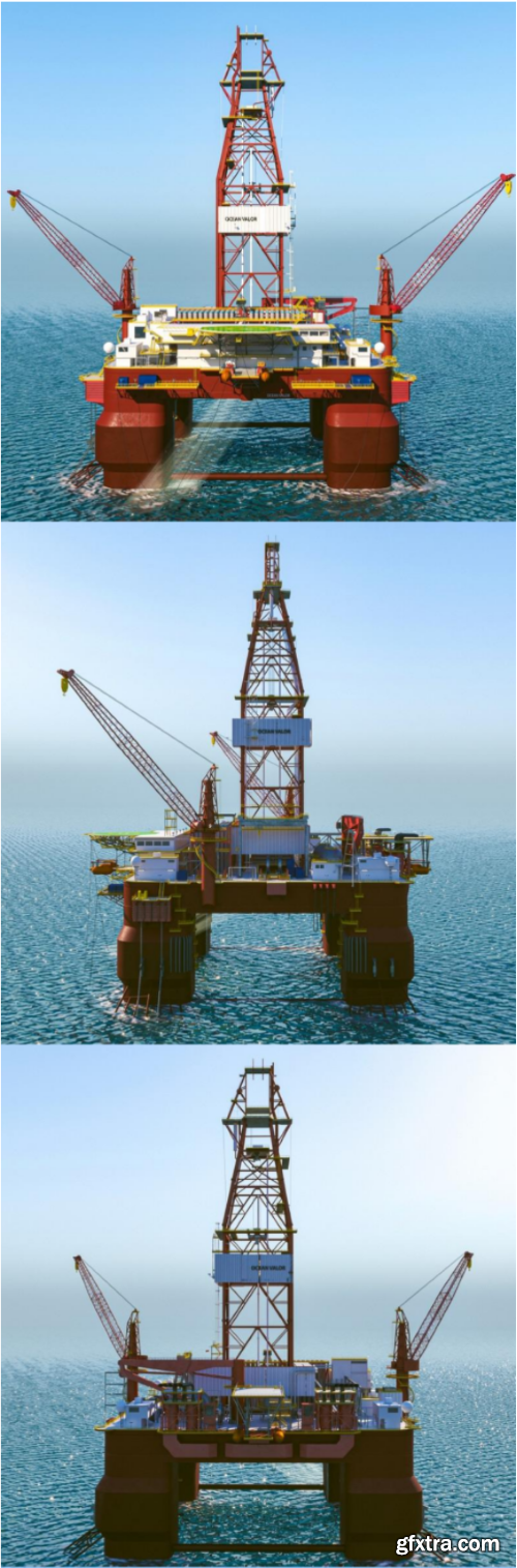 Turbosquid - Offshore Oil Rig Platform Valor