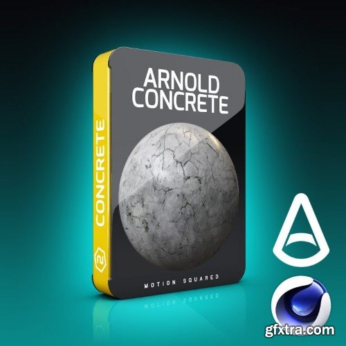 Motion Squared - Arnold Concrete Materials for Cinema 4D