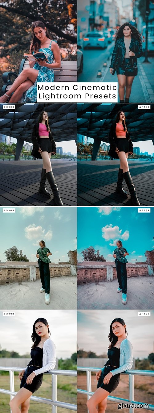 Modern Cinematic Lightroom Presets C9ZATZU