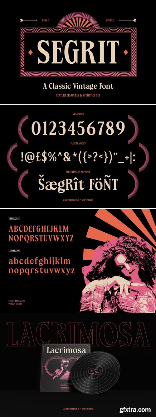 CreativeMarket - Segrit – Classic Vintage Font