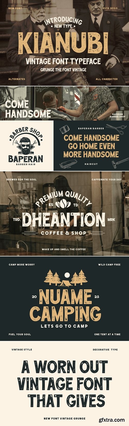 CreativeMarket - Kianubi - Vintage Font Typeface