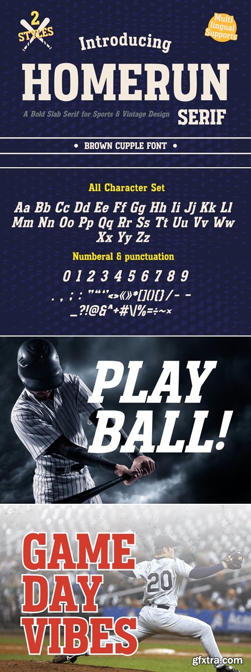 CreativeMarket - Homerun Serif - Sport font