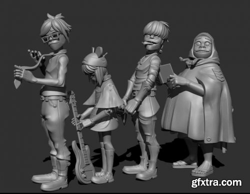 GORILLAZ 3d Print Model
