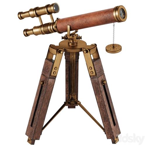 '3dsky Pro - Antique Telescope' '3dsky Pro - Antique Telescope'
