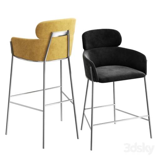 '3dsky Pro - CB2 azalea bar stools & counter stool'