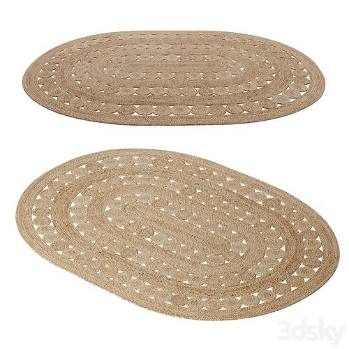 '3dsky Pro - Oval jute carpet AFTAS' '3dsky Pro - Oval jute carpet AFTAS'