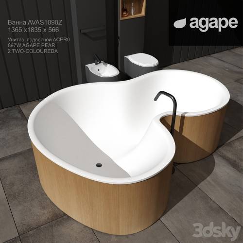 '3dsky Pro - AGAPE bath, toilet, bidet and mixers' '3dsky Pro - AGAPE bath, toilet, bidet and mixers'