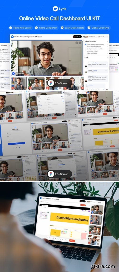 Lynk - Online Video Call Dashboard UI KIT