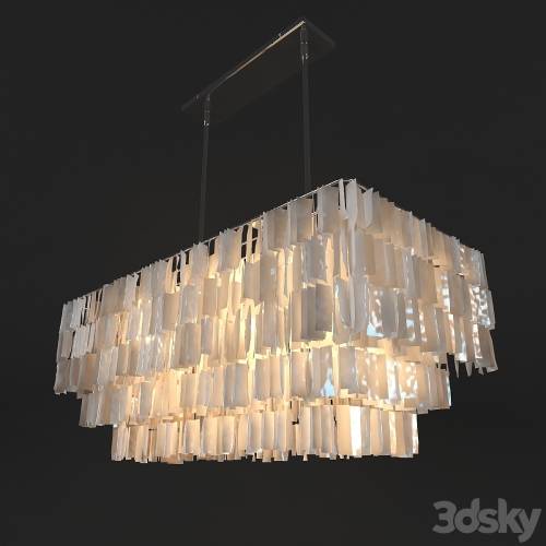 '3dsky Pro - hanging Capiz Chandelier'
