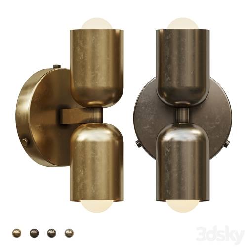 '3dsky Pro - In Common With Brass Up Down Sconce'