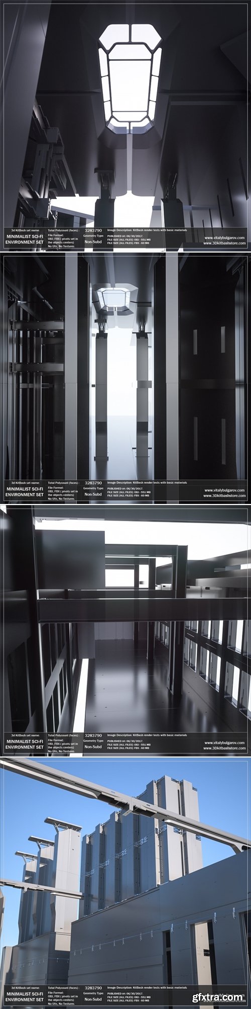 Vitaly Bulgarov - MINIMALIST Sci-Fi Environment Set & Sci-Fi Furniture Set
