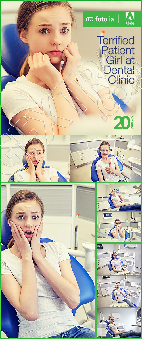 Terrified Patient Girl at Dental Clinic 20xJPG
