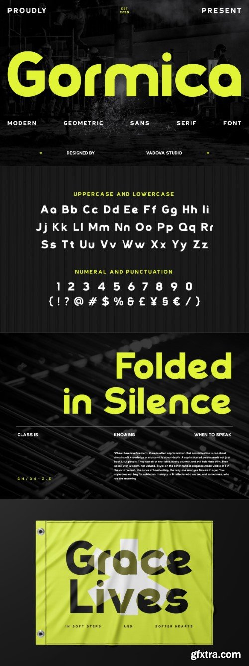 Gormica Modern Geometric Sans Serif