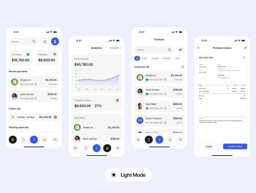 'InvoicePro - Mobile SaaS Application' 'InvoicePro - Mobile SaaS Application'