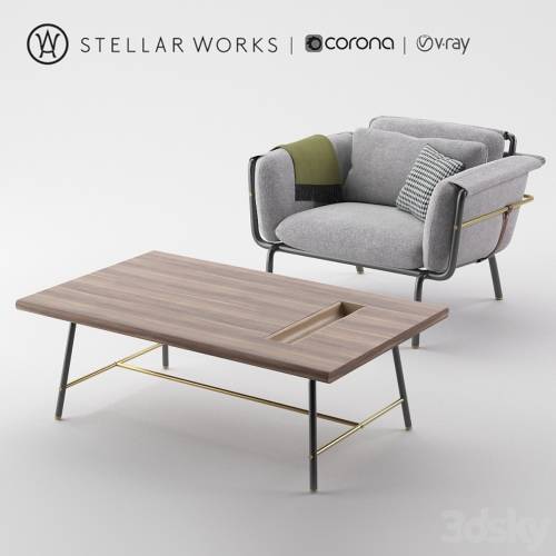 '3dsky Pro - Stellar work chair and table collection of valet' '3dsky Pro - Stellar work chair and table collection of valet'