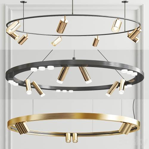 '3dsky Pro - Brand Odeon Superloop Chandelier - 3 type'
